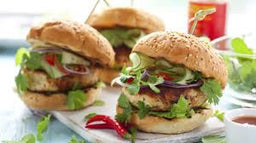 Family chicken burgers