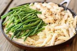 Creamy chicken and asparagus