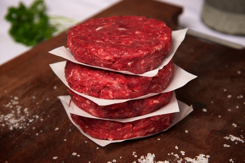 Beef burgers, 4 pack