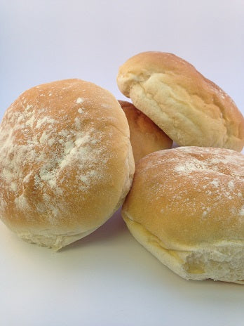 White Breakfast Baps, 6 Pack